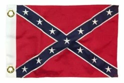 Rebel Confederate Battle 12×18 2-Ply Polyester Boat Flag
