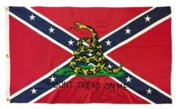 Rebel Don’t Tread On Me 3×5 Flag 2-Ply Polyester