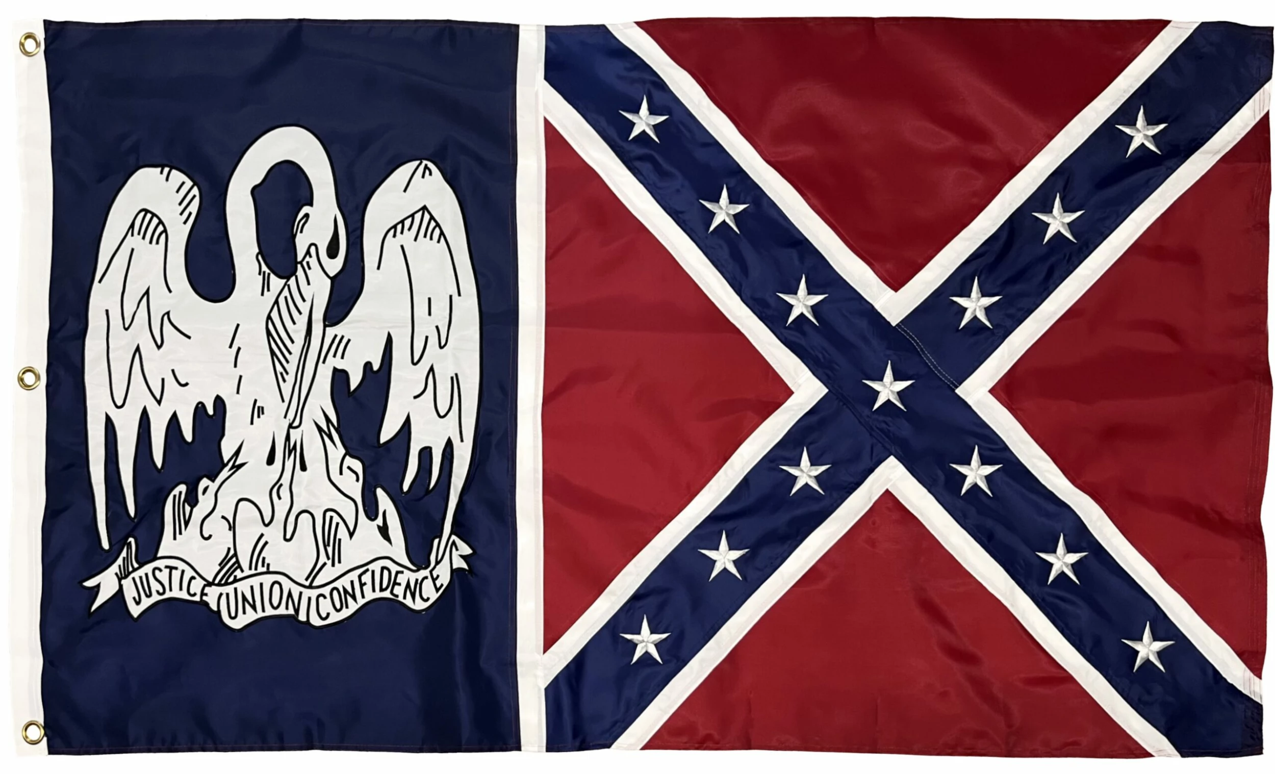 Rebel Louisiana Battle Flag 3×5 Sewn Nylon 5 Rebel Louisiana Battle Flag 3×5 Sewn Nylon - Image 3