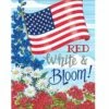 Red White And Bloom House Flag -Flag Sales 2024 red white and bloom house flag