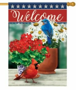 Red White And Blue House Flag