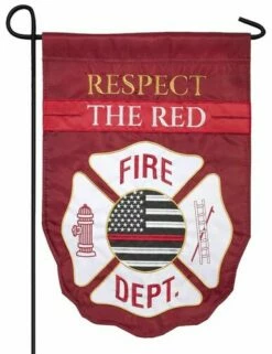 Respect The Red Double Applique Garden Flag -Flag Sales 2024 respect the red double applique garden flag