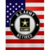 Retired Army Sublimated House Flag -Flag Sales 2024 retired army sublimated house flag