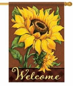September Sunflower House Flag