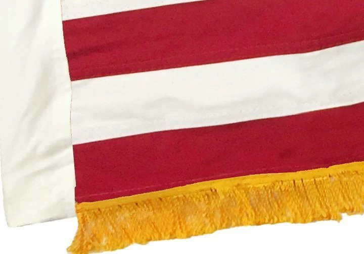 Sewn Cotton 3×5 American Flag With Gold Fringe 4 Sewn Cotton 3×5 American Flag With Gold Fringe - Image 2