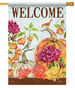 Signs Of Autumn House Flag