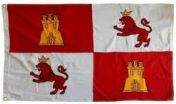 Spanish Lions And Castles Sewn Cotton 3×5 Flag