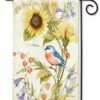 Spring Bluebird Garden Flag