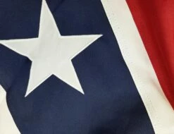 Square Confederate Battle Flag 52″x52″ Sewn Cotton With Sleeve