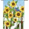 Sunflower Gate House Flag -Flag Sales 2024 sunflower gate house flag