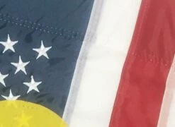 Support Our Troops Applique House Flag