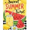 Sweet Summer Watermelon House Flag