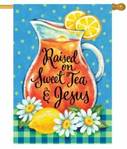 Sweet Tea And Jesus House Flag