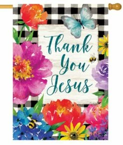 Thank You Jesus House Flag