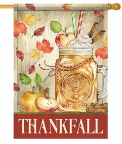 “Thankfall” Apple Cider House Flag