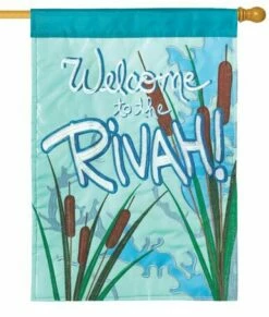 The Rivah Double Applique House Flag