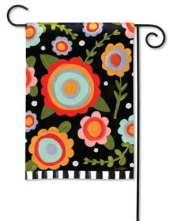 Tossed Flowers Garden Flag