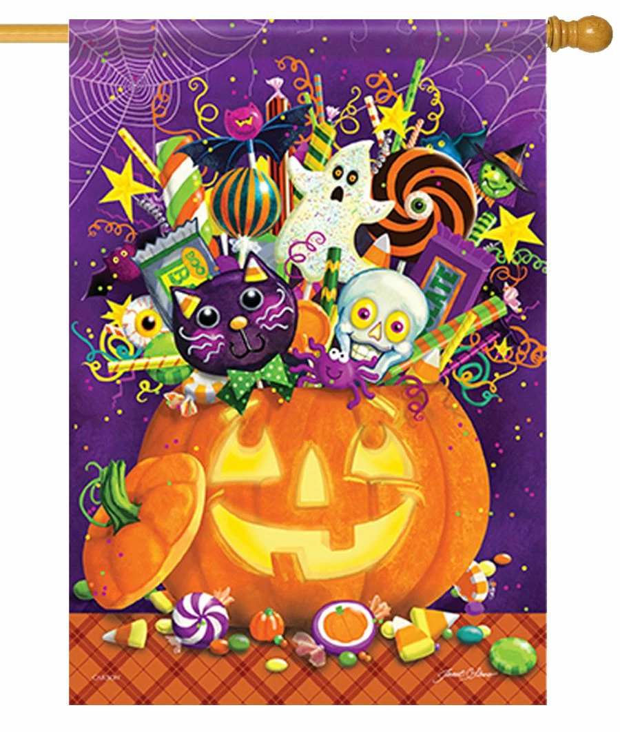 Tricky Treats House Flag 3 Tricky Treats House Flag