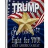 Trump Fight For You Sublimated Garden Flag -Flag Sales 2024 trump fight for you sublimated garden flag