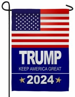 Trump Keep America Great Sublimated Garden Flag