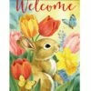Tulip Bunny House Flag -Flag Sales 2024 tulip bunny house flag