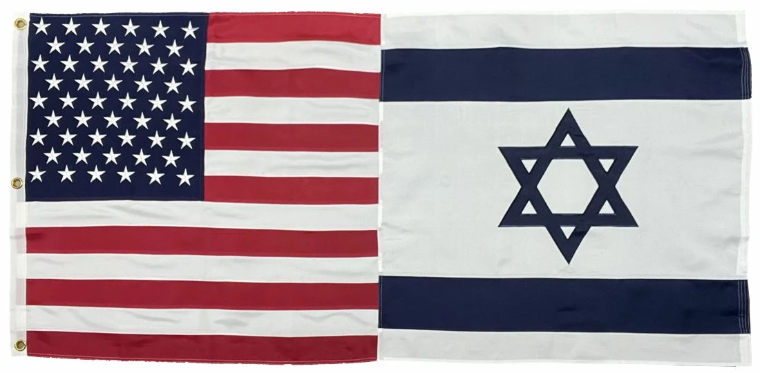 USA Israel Friendship Flag 3×6 2-Ply Polyester 5 USA Israel Friendship Flag 3×6 2-Ply Polyester - Image 3