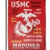 USMC Slogans Sublimated Garden Flag