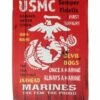 USMC Slogans Sublimated House Flag -Flag Sales 2024 usmc slogans sublimated house flag