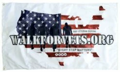 Walk For Vets 3×5 Flag
