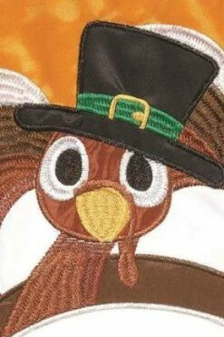 Wanna Piece Of Turkey? Double Applique House Flag -Flag Sales 2024 wanna piece of turkey double applique house flag detail 1