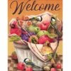 Welcome Basket Visitors House Flag -Flag Sales 2024 welcome basket visitors house flag