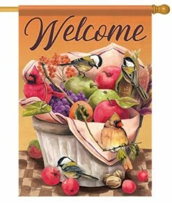 Welcome Basket Visitors House Flag