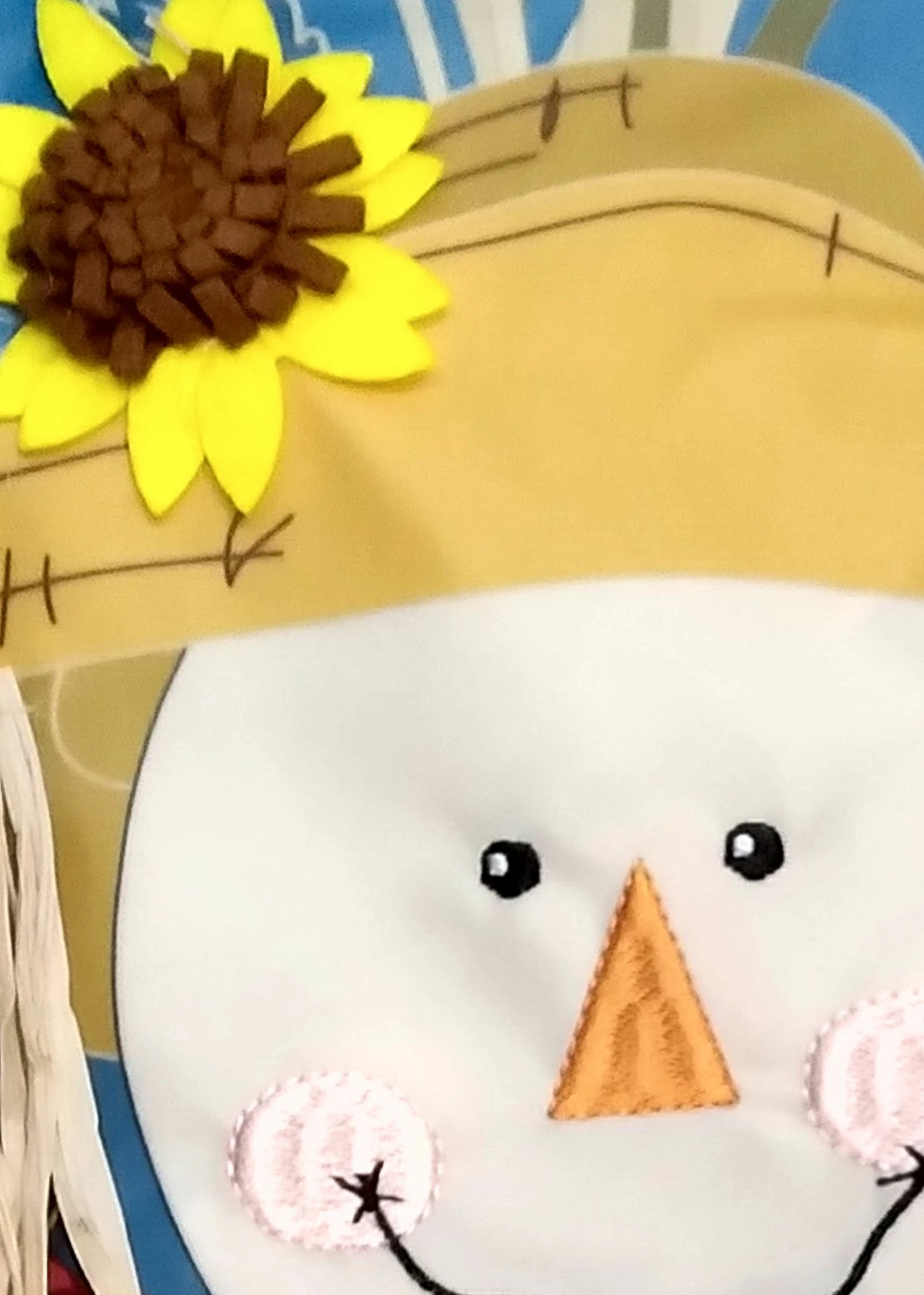 Welcome Fall Scarecrow Applique House Flag 4 Welcome Fall Scarecrow Applique House Flag - Image 2