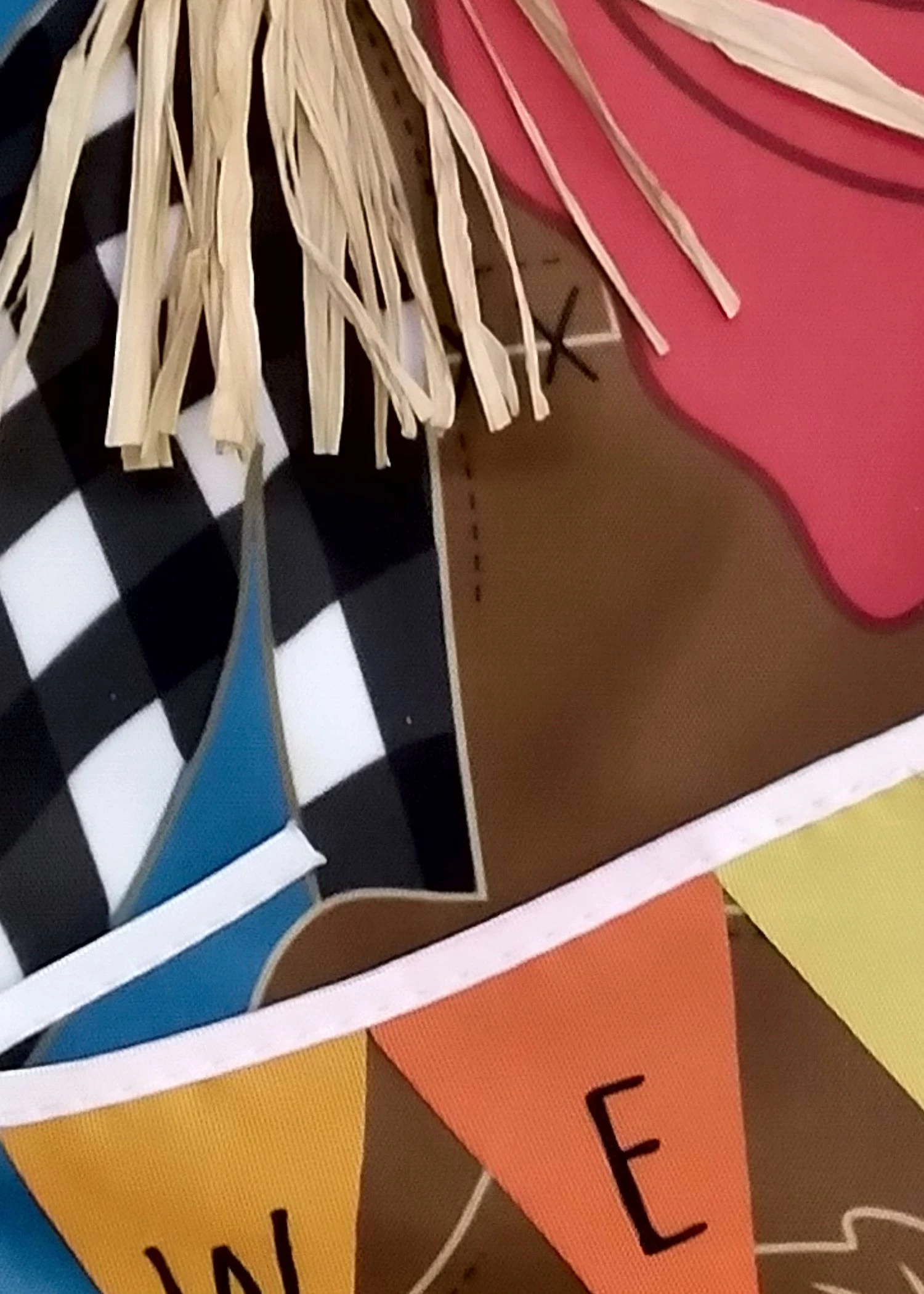 Welcome Fall Scarecrow Applique House Flag 3 Welcome Fall Scarecrow Applique House Flag