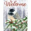 Welcome Holly Chickadee House Flag -Flag Sales 2024 welcome holly chickadee house flag