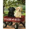 Welcome Waggin House Flag -Flag Sales 2024 welcome waggin house flag