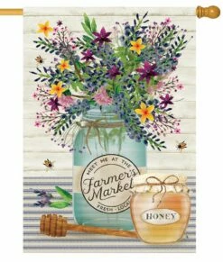 Wildflower Jar House Flag
