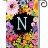 Wildflowers Monogram N Garden Flag -Flag Sales 2024 wildflowers monogram n garden flag