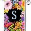 Wildflowers Monogram S Garden Flag -Flag Sales 2024 wildflowers monogram s garden flag
