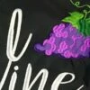 Wine A Bit Double Applique House Flag -Flag Sales 2024 wine a bit double applique house flag detail 2