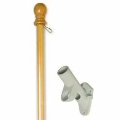 Wood 5ft Anti-Wrap Flagpole Kit